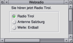 Listing 9-7: Webradio