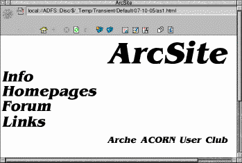 ArcSite Oktober 1997